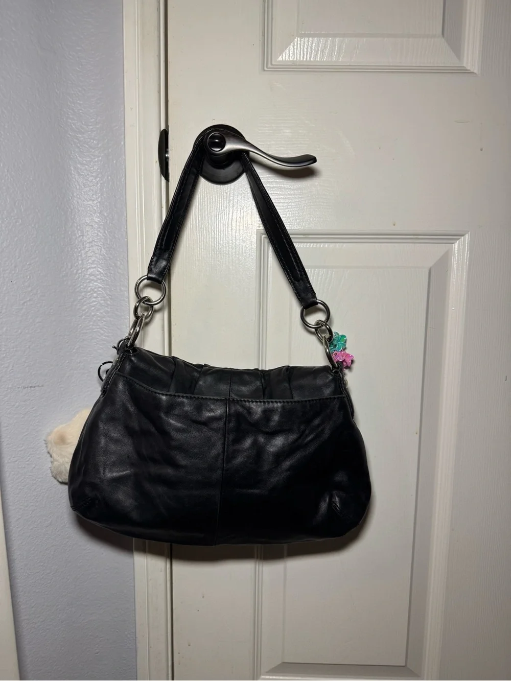 Coach black leather